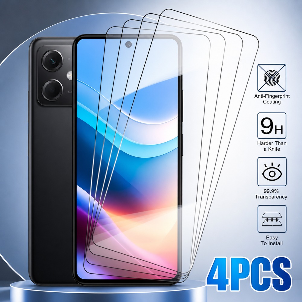 Realme C67 - 4 Pezzi di Vetro Temperato per