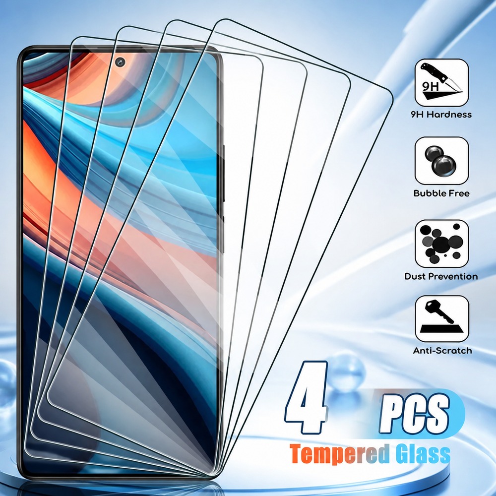 Realme C67 - 4 Pezzi di Vetro Temperato per